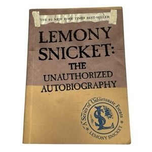 Lemony Snicket Unauthorized Autobiography 2003 Paperback Rare Vintage VG